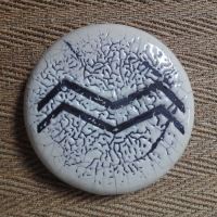 raku gris chevrons noirs
