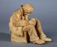Homme au gobelet en main  H 19  L 19  l 16